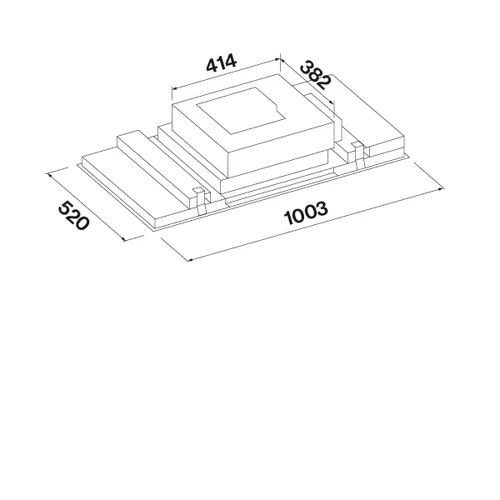 FALMEC MIRAGE mennyezeti páraelszívó, 100 cm, inox