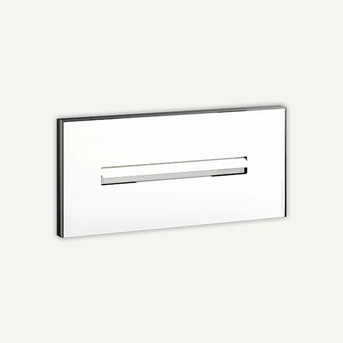 Falmec AIR WALL 120 cm fali panel modul, fehér üveg fekete kerettel (motor nélkül)