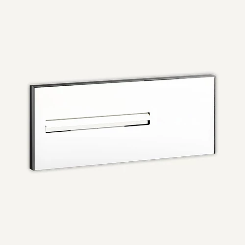 Falmec AIR WALL 150 cm fali panel modul, fehér üveg fekete kerettel, balos (motor nélkül)