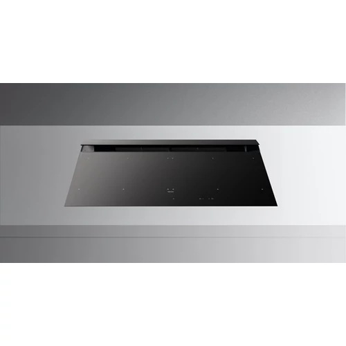 Falmec BRERA 89 cm indukciós főzőlap beépített elszívóval, matt fekete, fehér LED, 2x2 bridge zóna