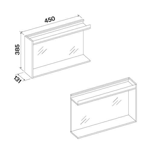 Falmec BROOKLYN 45 cm oldalmodul, fekete