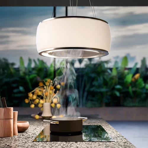 FALMEC SOFFIO függesztett páraelszívó, 58 cm, matt fehér üveg