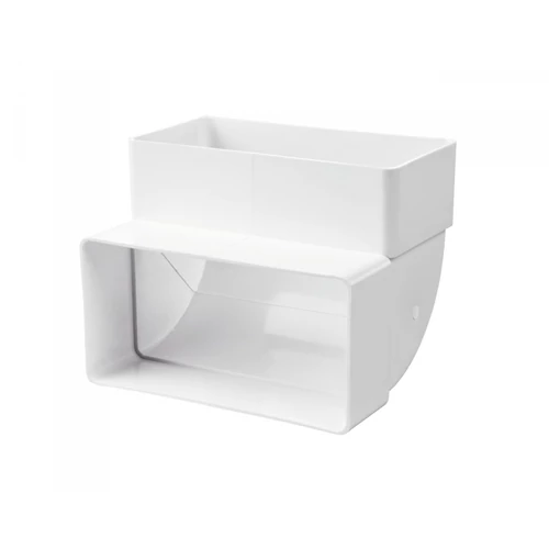 Lapos csatorna függőleges könyök 90x220 mm