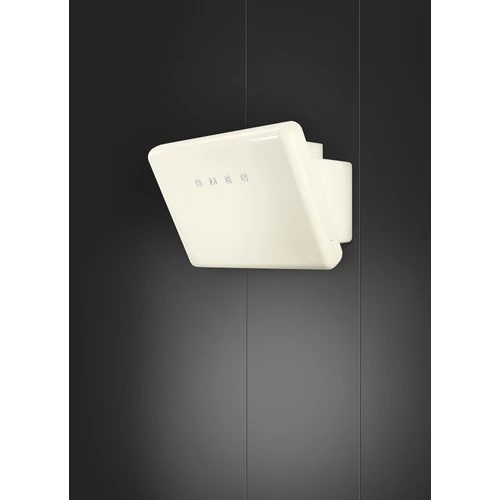 SMEG 50-ES ÉVEK RETRO design vertikális fali páraelszívó, 75 cm, bézs