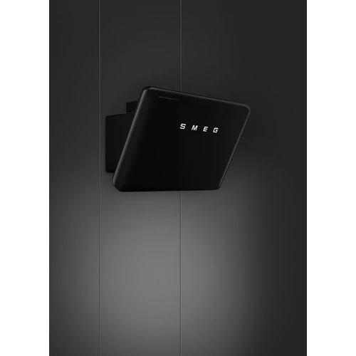 SMEG 50-ES ÉVEK RETRO design vertikális fali páraelszívó, 75 cm, fekete