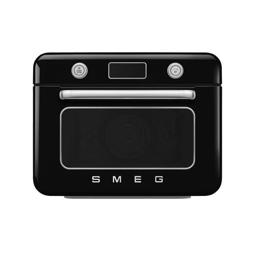 SMEG ASZTALI KOMBINÁLT SÜTŐ, GŐZFUNKCIÓVAL, retro, Galileo, fekete