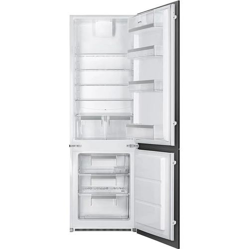 SMEG BEÉPÍTHETŐ HŰTŐ ÉS FAGYASZTÓ, 54x177,2 cm, fordítható ajtó, fehér