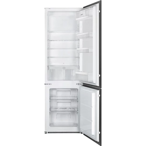 SMEG BEÉPÍTHETŐ HŰTŐ ÉS FAGYASZTÓ, 54x177,9 cm, fordítható ajtó, fehér