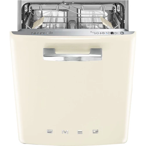 SMEG BEÉPÍTHETŐ MOSOGATÓGÉP, retro, 60 cm, 13 teríték, 10 funkció, 7 hőmérséklet, bézs