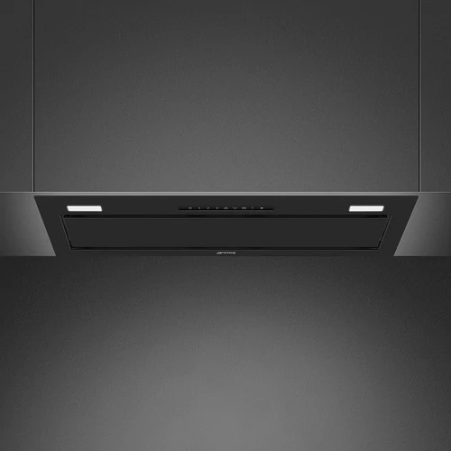 SMEG BEÉPÍTHETŐ PÁRAELSZÍVÓ, Universal design, 75 cm, LED, matt fekete