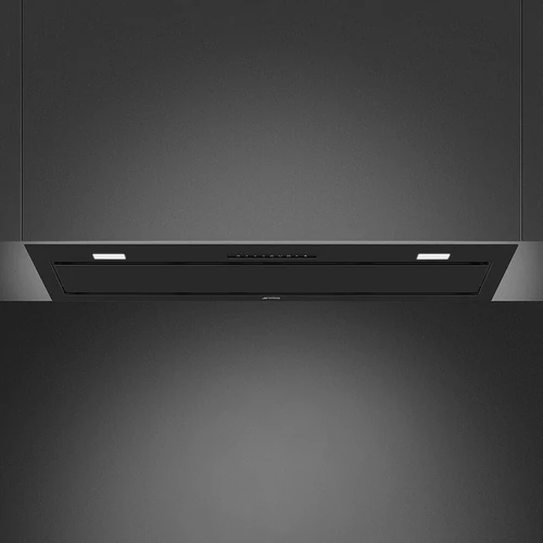 SMEG BEÉPÍTHETŐ PÁRAELSZÍVÓ, Universal design, 90 cm, LED, matt fekete