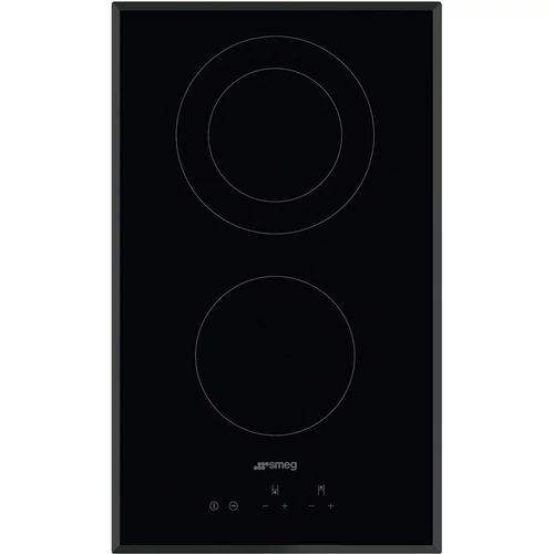 SMEG DOMINO KERÁMIA FŐZŐLAP,Universal ,30cm,2 főzőzóna,9 fokozat,érintőszenzoros vez,keret nélküli lekerekített élű üveg