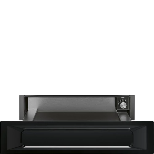 SMEG EDÉNYMELEGÍTŐ FIÓK, Victoria design, 15 cm, fekete