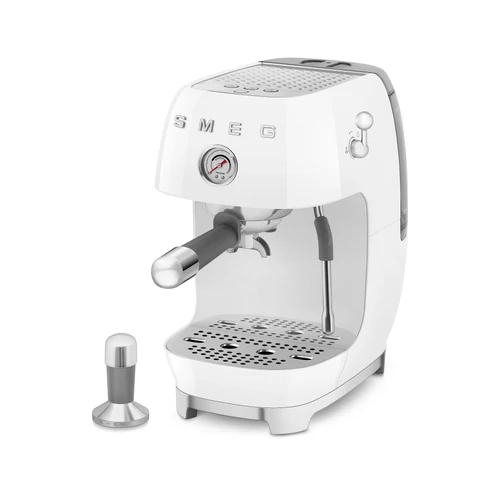 SMEG ESPRESSO KÁVÉFŐZŐ COLD BREW FUNKCIÓVAL, retro, fehér