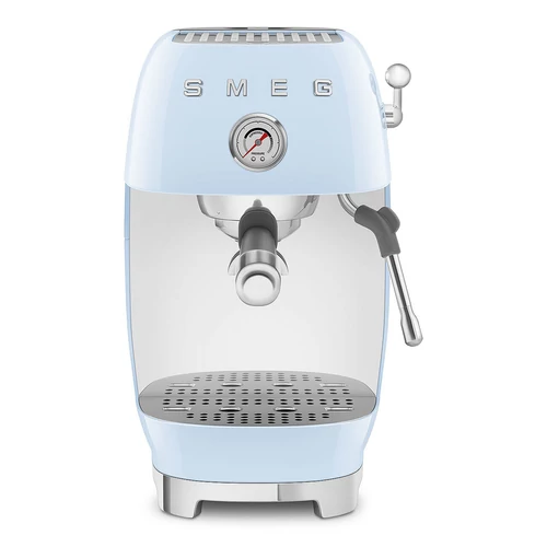 SMEG ESPRESSO KÁVÉFŐZŐ COLD BREW FUNKCIÓVAL, retro, világoskék