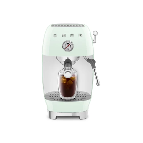 SMEG ESPRESSO KÁVÉFŐZŐ COLD BREW FUNKCIÓVAL, retro, világoszöld