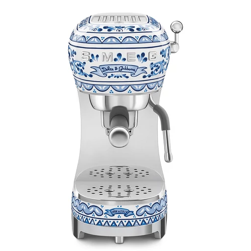 SMEG ESPRESSO KÁVÉFŐZŐ, retro, D&G Blu Mediterraneo kollekció