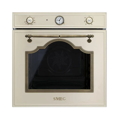SMEG HŐLÉGKEVERÉSES SÜTŐ, Cortina design, 60 cm, analóg, bézs