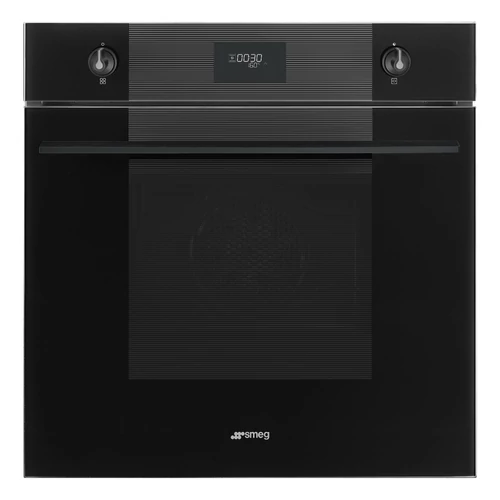 SMEG HŐLÉGKEVERÉSES SÜTŐ, Linea design, 60 cm, CS LCD, mélyfekete üveg