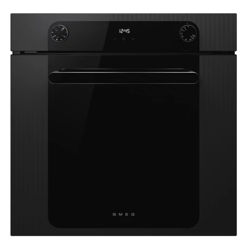 SMEG HŐLÉGKEVERÉSES SÜTŐ, Musa design, 60 cm, 8 funkció, fekete, Schuko