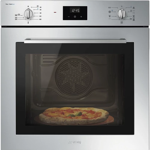 SMEG HŐLÉGKEVERÉSES SÜTŐ, Selezione design, 60 cm, ES LCD, Pizza, inox