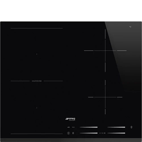 SMEG INDUKCIÓS FŐZŐLAP,60cm,munkalapszintű,4 főzőzóna,1multizone,érintőszenzoros vez.,14fokozat,keret nélküli