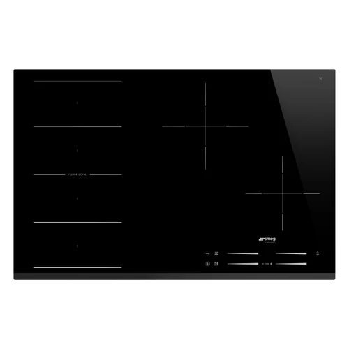 SMEG INDUKCIÓS FŐZŐLAP,80cm,munkalapszintű,4zóna,1 bővíthető,Flexi4Zone,slider,14f,keret nélküli