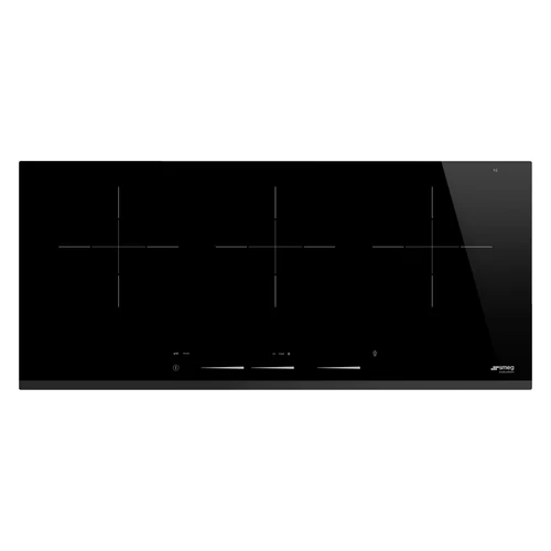 SMEG INDUKCIÓS FŐZŐLAP,Universal,90cm,3 bővíthető indukciós zóna,9f,érintőszenz.,keret nélküli lekerekített élű üveg