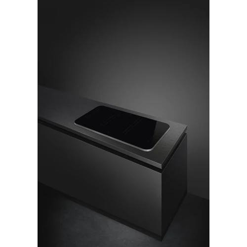 SMEG INDUKCIÓS FŐZŐLAP, Isola design, Alta kollekció, 90 cm, 6 főzőzóna, 3 MultiZone, fekete üveg/inox