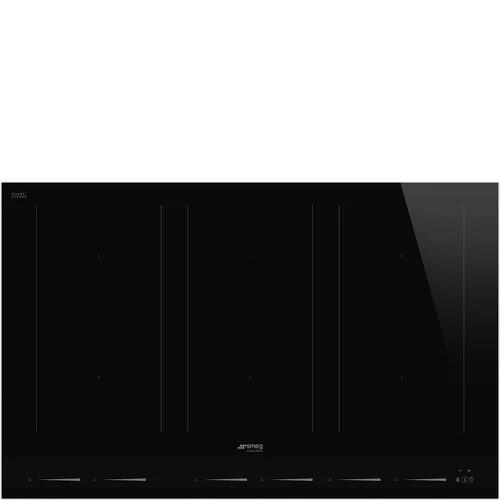 SMEG INDUKCIÓS FŐZŐLAP, Linea design, 80 cm, 6 főzőzóna, 3 MultiZone híd zóna, fekete üveg