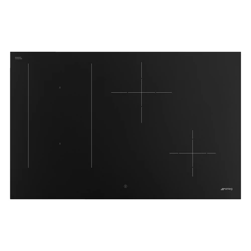 SMEG INDUKCIÓS FŐZŐLAP, Universal design, 80 cm, 4 főzőzóna, 2 MultiZone híd zóna, matt fekete üveg