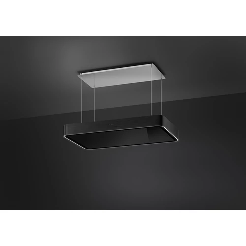 SMEG ISOLA design függesztett páraelszívó, 100 cm, matt fekete