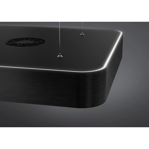 SMEG ISOLA design függesztett páraelszívó, 100 cm, matt fekete