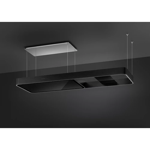 SMEG ISOLA design függesztett páraelszívó, 180 cm, matt fekete