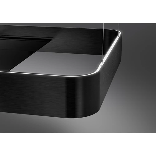 SMEG ISOLA design függesztett páraelszívó, 180 cm, matt fekete