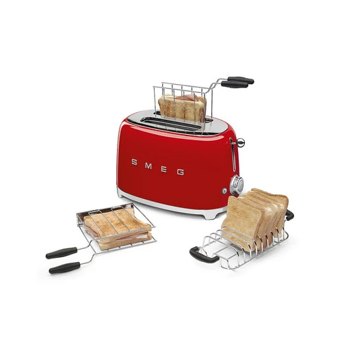 SMEG KENYÉRPIRÍTÓ, retro, 2 szeletes, piros
