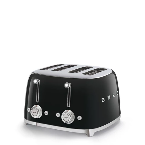 SMEG KENYÉRPIRÍTÓ, retro, 2x2 szeletes, fekete