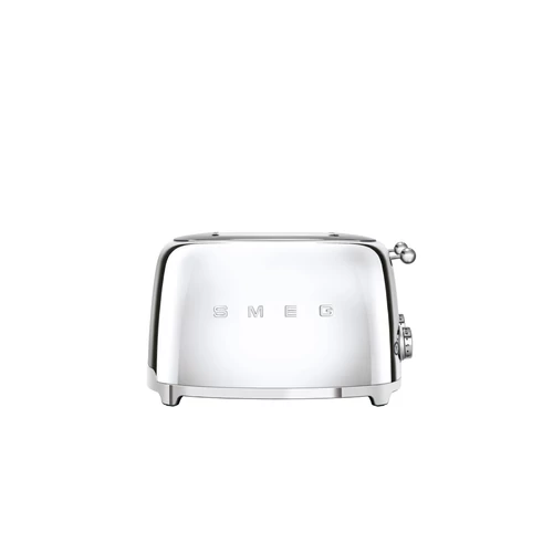 SMEG KENYÉRPIRÍTÓ, retro, 2x2 szeletes, fényes króm