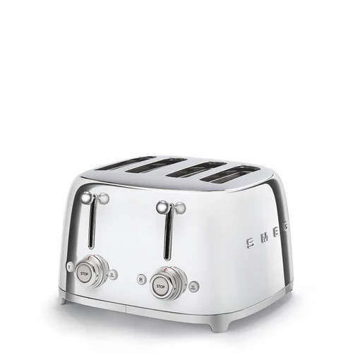 SMEG KENYÉRPIRÍTÓ, retro, 2x2 szeletes, fényes króm