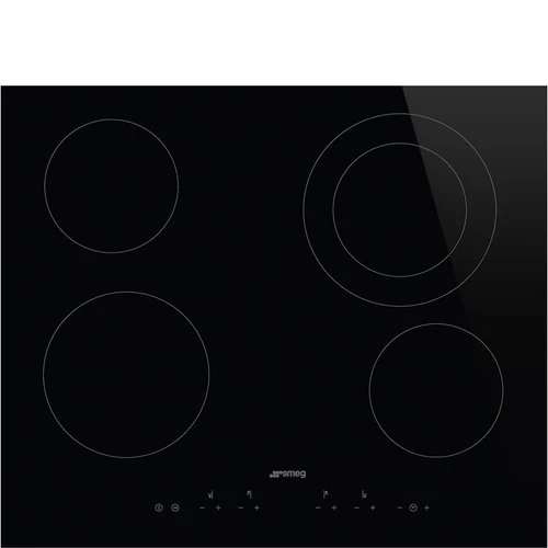 SMEG KERÁMIA FŐZŐLAP,Universal,ultra-lapos,60cm,4 főzőzóna,9fokozat,érintőszenzoros,keret nélküli üveg