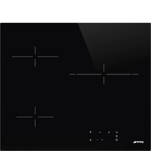 SMEG KERÁMIA FŐZŐLAP, Universal design, 60 cm, 5 főzőzóna, fekete üveg