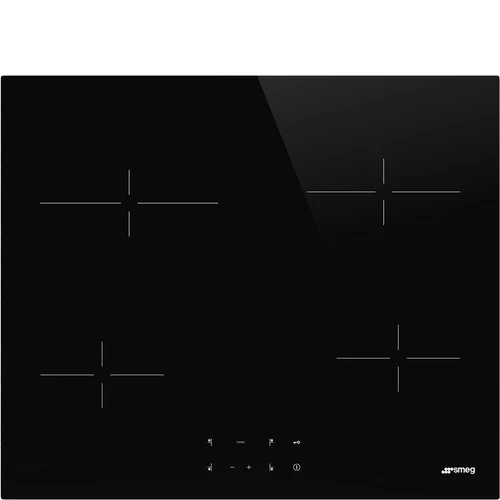 SMEG KERÁMIA FŐZŐLAP, Universal design, 60 cm, 4 főzőzóna, érintőszenzoros vezérlés, fekete üveg