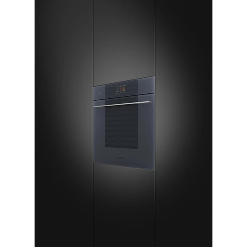 SMEG KOMBINÁLT GŐZSÜTŐ, Linea design, Galileo, 60 cm, TFT, neptune szürke üveg