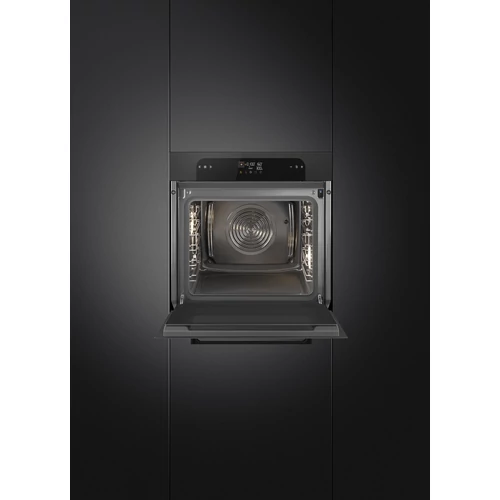 SMEG KOMBINÁLT GŐZSÜTŐ, Musa design, Galileo, 60 cm, ES LCD, fekete, Schuko