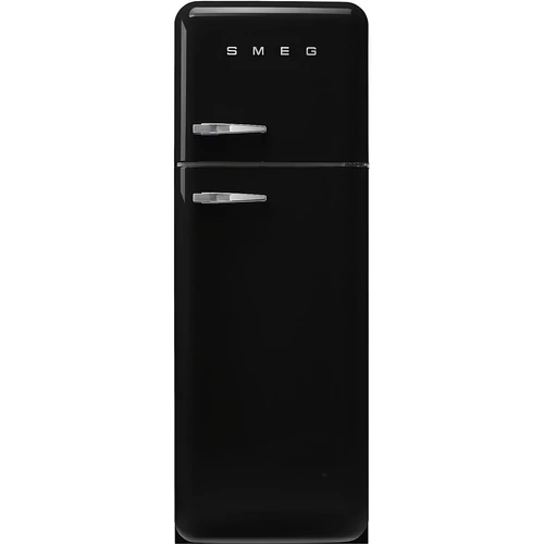 SMEG KOMBINÁLT HŰTŐ ÉS FAGYASZTÓ, retro, 60,1x172 cm, jobb oldali pántok, fekete