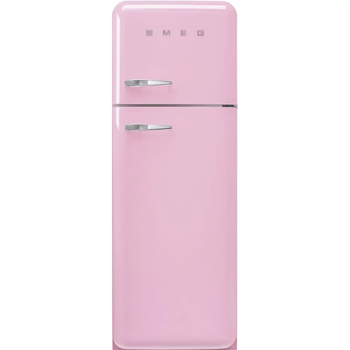 SMEG KOMBINÁLT HŰTŐ ÉS FAGYASZTÓ, retro, 60,1x172 cm, jobb oldali pántok, rózsaszín