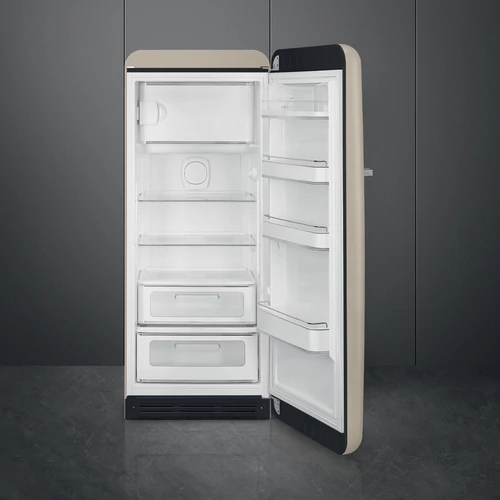 SMEG KOMBINÁLT HŰTŐ ÉS FAGYASZTÓ, retro, 60,1x150 cm, jobb oldali pántok, matt moonlight