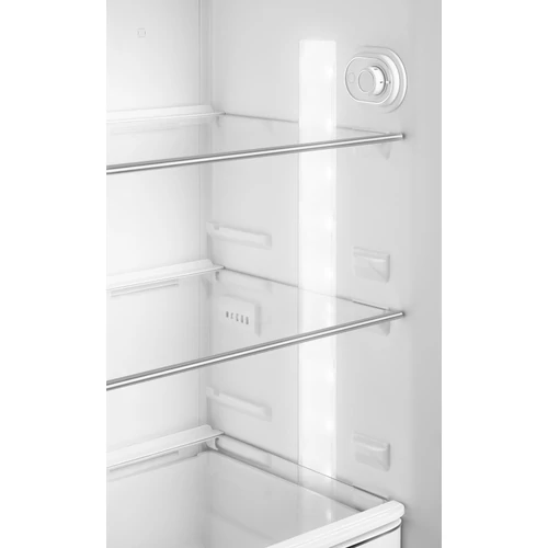 SMEG KOMBINÁLT HŰTŐ ÉS FAGYASZTÓ, retro, 60,1x172 cm, bal oldali pántok, fekete