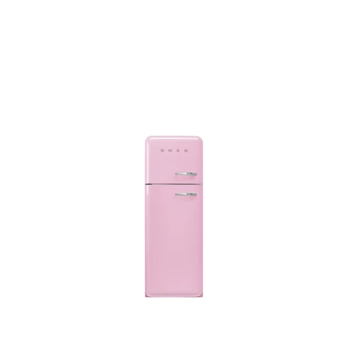 SMEG KOMBINÁLT HŰTŐ ÉS FAGYASZTÓ, retro, 60,1x172 cm, bal oldali pántok, rózsaszín