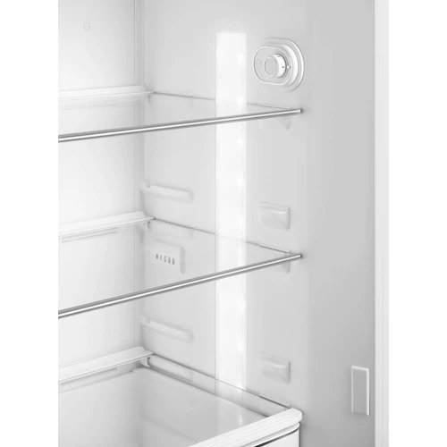 SMEG KOMBINÁLT HŰTŐ ÉS FAGYASZTÓ, retro, 60,1x172 cm, jobb oldali pántok, fekete